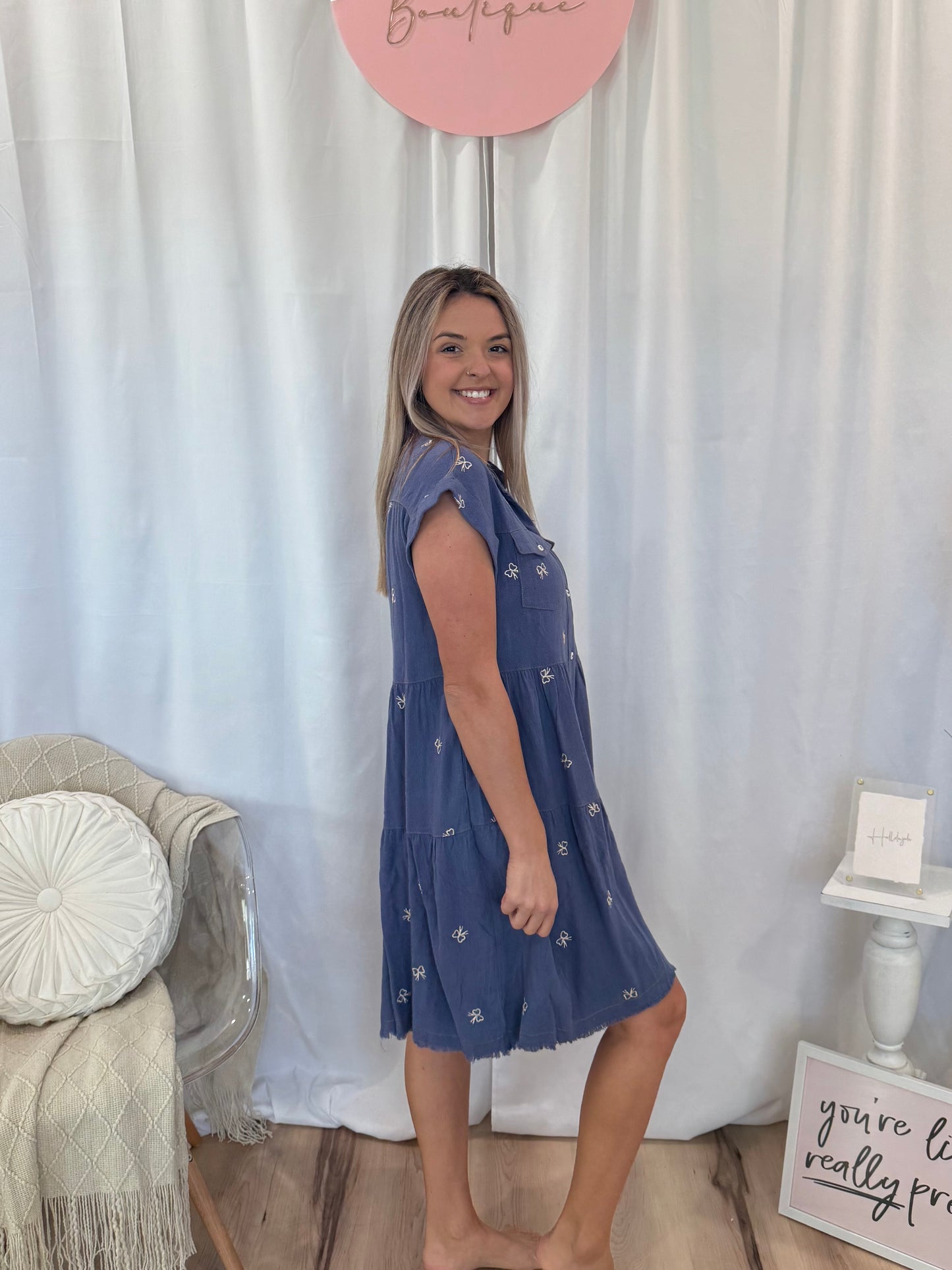 Blueberry Twist Dress