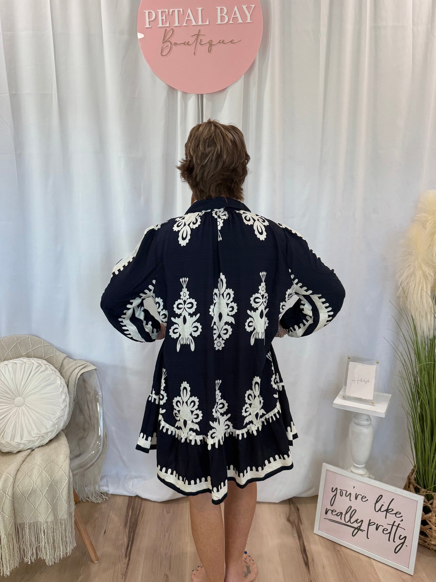 Navy Nola Dress