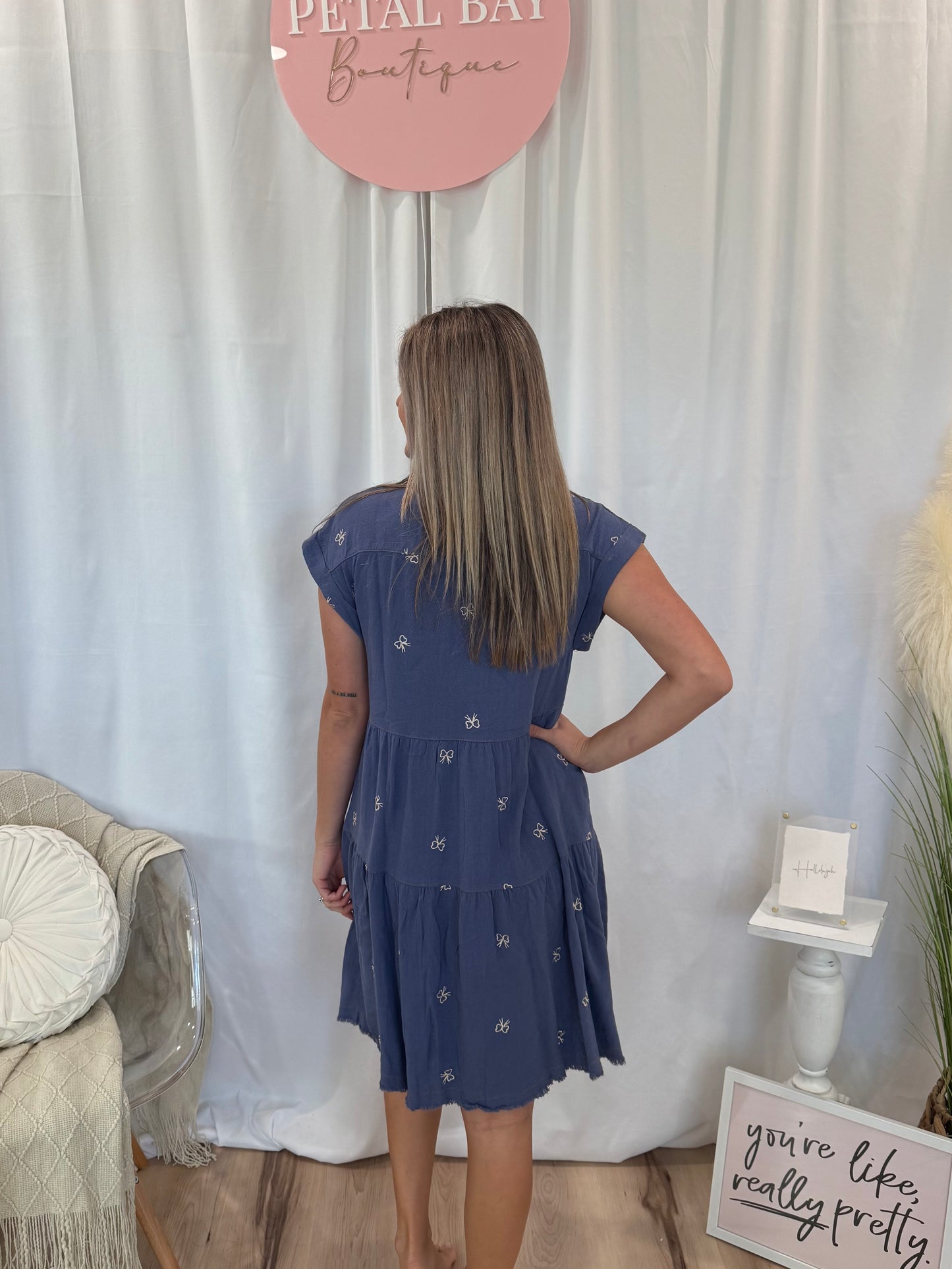 Blueberry Twist Dress